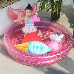 Inflatable Mermaid Bath Tub for Kids PVC Thickened Swimming Pool Inflatable Swimming Pool-17