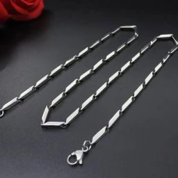 chain for boys men | Golden chain Neck| Anti tarnish necklace long chains gifts Silver Plated Metal, Stone, Silver, Alloy, Stainless Steel Chain-image-44