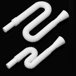 (P OF 2) PVC HOSE PIPE FOR WASH BASIN/ SINK 1.124 PVC Kitchen Pipe for Sink/ Waste/ Wash Basin Expandable & Flexible Drain Pipe Hose Pipe-image-81