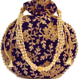 Women Blue Potli-image-67