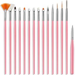 Nail Art Brush Set Acrylic UV & Poly Extension Gel Drawing Polish Brush Tool Kit-image-58