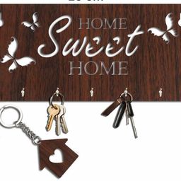 arpita crafts Butterfly Design Home Sweet Home Wood Key Holder-picture-5
