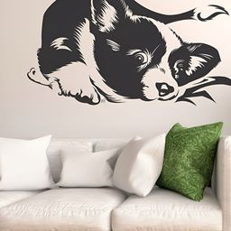 LANSTICK Black Big Dog Wallsticker-picture-45