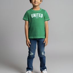 Ed-a-Mamma Boys Typography Printed Bio Finish Applique T-shirt-image-39