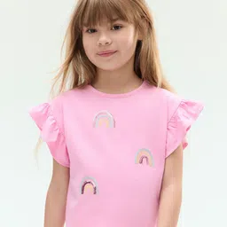 H&M Sequined Cotton Top-image-1