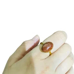 GenZcomplex Gold-Plated Brass Finger Ring-55