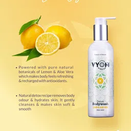 VYOM INDIA ORGANICS Detox Body Wash With Aloevera & Lime- 250 ml image 5