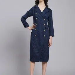 WoowZerz Women Striped Formal Midi Dress-picture-34