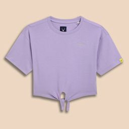 Allen Solly Junior Girls Self Design Pure Cotton Regular Fit T-shirt-picture-3
