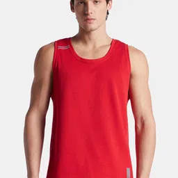 Jockey Combed Cotton Blend Solid Gym Vest-picture-49
