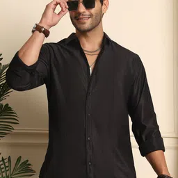 Tanip Horizontal Stripes Striped Spread Collar Cotton Casual Shirt-image-66
