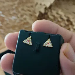 niva fashion Triangular Studs Earrings-image-95