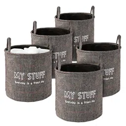 Kuber Industries Grey Set of 5 Regular Multi-Utility Organisers-31