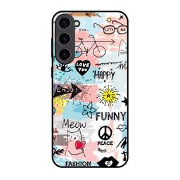 QRIOH Typography Printed Samsung Galaxy S23 Plus 5G Back Case Mobile Accessories-16