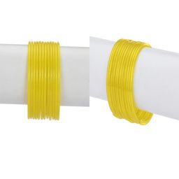 1ST TIME Set Of 24 Yellow Alloy Bangles-picture-23