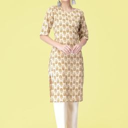 Ethnic basket Women Multicoloured Poly Crepe Kurta Sets-picture-33