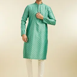 Diwas by Manyavar Men Thread Work Kurta-image-5