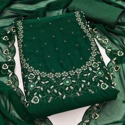 Rangtulika Ethnics Embroidered Unstitched Dress Material-picture-13