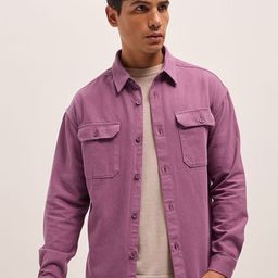 THE BEAR HOUSE Men Solid Relaxed Fit Overshirt-image-51