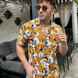 GRITSTONES Men Comfort Floral Opaque Printed Casual Shirt-image-78
