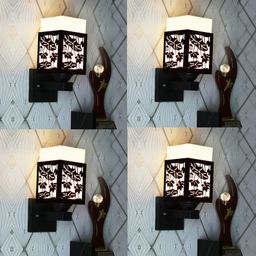Gojeeva Black Wood Square Shaped Wall Lamp-picture-47