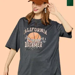 Metronaut Women 2 Printed V-Neck Applique T-shirt-picture-48