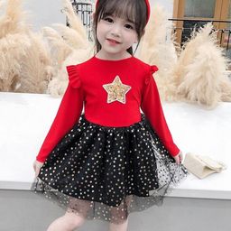 Hikuj Puff Sleeve Net Balloon Dress-image-55