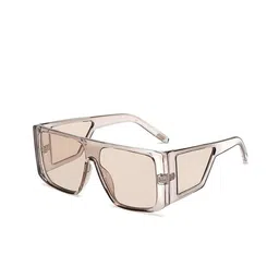 AUGEN Unisex Clear Lens & Brown Square Sunglasses with-image-86