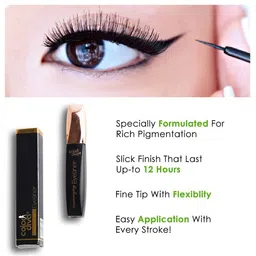 Color Diva Mesmerizing Long Lasting Liquid Eyeliner - 7 ml - Black image 4