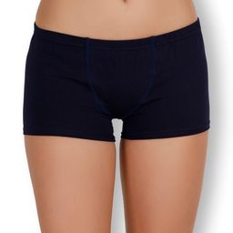 Selfcare Women Navy Blue Solid Lycra Mid-Rise Boy Short Panty-picture-46