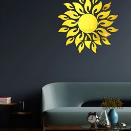 WallDaddy Yellow Sun Mirror WallSticker-image-90