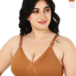Designer Bugs Pack Of 2 Full Coverage Seamless T-shirt Bra-picture-8
