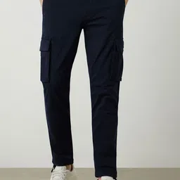 Louis Philippe Jeans Men Slim Fit Mid-Rise Cargos-image-27