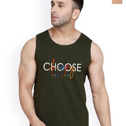 SLOWLORIS Men Pack Of 2 Printed Cotton Gym Vest VSL26 CMB(CHS OLIVE)(OVRTNK BLACKRUST)-picture-8
