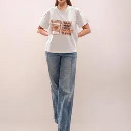 Zink London Women Printed T-shirt-image-87