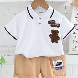 StyleCast x Revolte Boys Cartoon Printed Pure Cotton T-shirt With Shorts-image-36