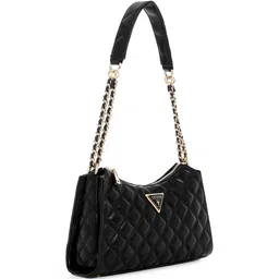 GUESS Textured PU Structured Shoulder Bag with Quilted-image-23