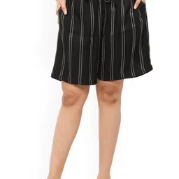 EASY 2 WEAR Women Striped Low-Rise Technology Shorts-image-48