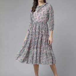 Pink Georgette Dresses-image-0