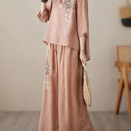 DressBerry Printed V Neck Top With Palazzo Co-Ords-picture-58
