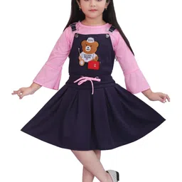 HSS TRENDS Kids-Unisex Pink Cotton Blend Clothing Set-image-22