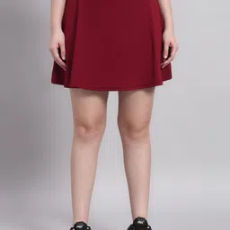 CLOTHWIK COLLECTION High-Rise Mini Skorts With Attached Inner Shorts-image-41