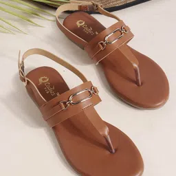 Ladies Hub Women T-Strap Flats with Buckles-picture-15