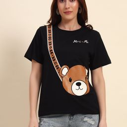 The Dry State Women Printed Raw Edge T-shirt-image-83