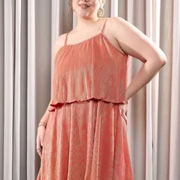 CURVE BY KASSUALLY Plus Size Shoulder Strap A-Line Mini Dress image 1
