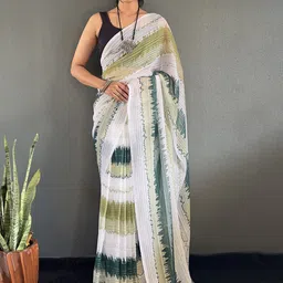 all about you Women Printed Organza Saree-picture-10