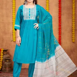 Muhuratam Girls Printed Kurta Set-picture-58