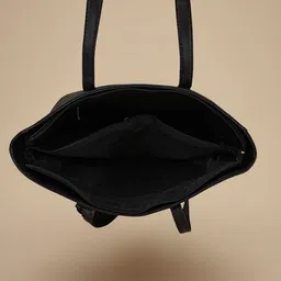 Toteteca PU Structured Shoulder Bag with Cut Work image 5