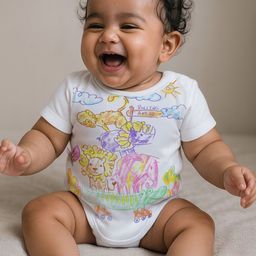 Somersault Infants Printed Pure Cotton Bodysuit-image-96