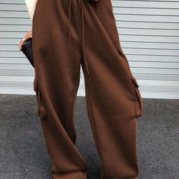 The Roadster Lifestyle Co Mid-Rise Loose Fit Parachute Trousers-image-52
